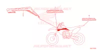 EMBLEEM/STREEP voor Honda CRF 150 R BIG WHEELS 2023