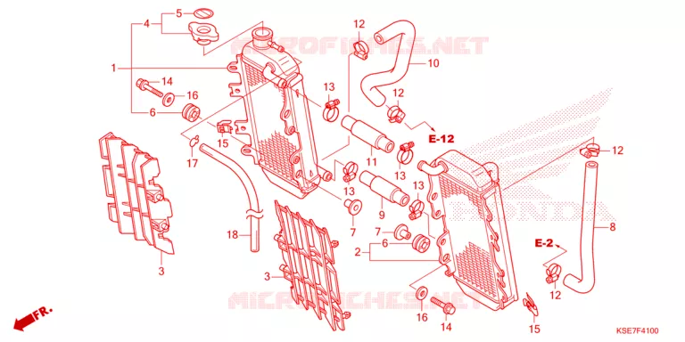 RADIATOR Honda MOTO 150 CRF 2023  CRF150RBP