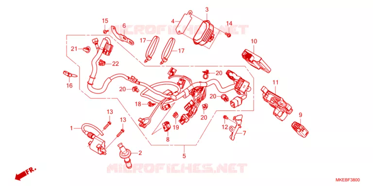 BEDRADINGSBUNDEL Honda MOTO 450 CRF 2023  CRF450RXP