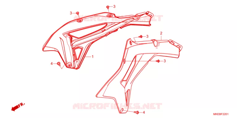 DEKSEL RADIATEUR Honda MOTO 450 CRF 2023  CRF450RXP