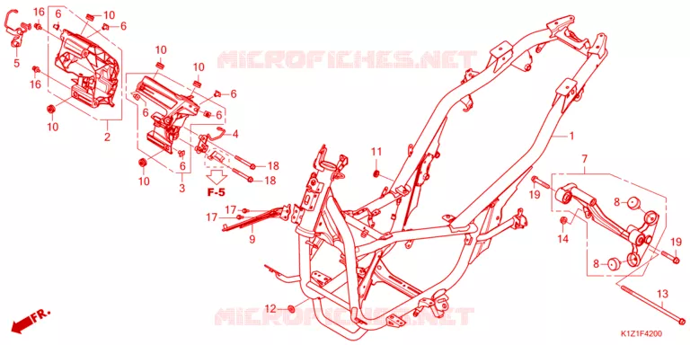 FRAME CHASSIS Honda SCOOTER 160 PCX 2023  WW160AP