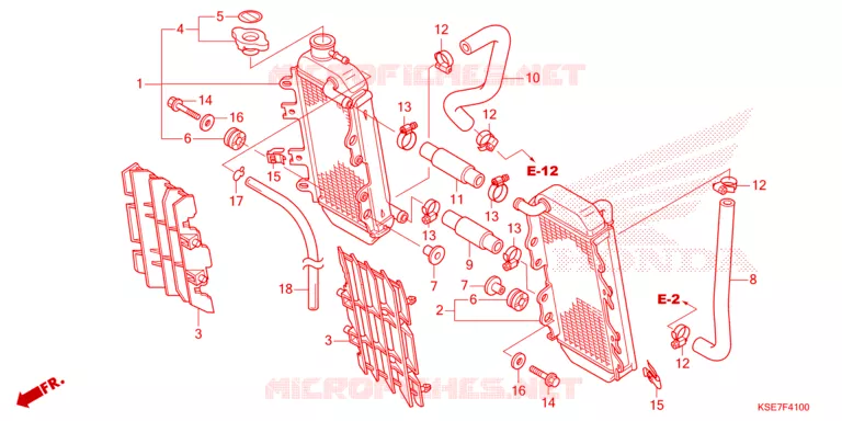 RADIATOR Honda MOTO 150 CRF 2024  CRF150RBR