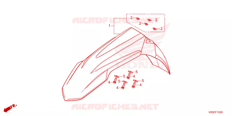 VOORSPATBORD Honda MOTO 250 CRF 2024  CRF250RXR