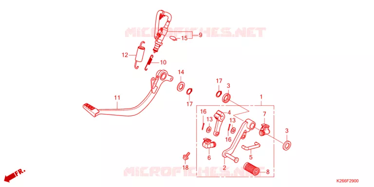 PEDAAL Honda MOTO 125 GROM 2023  MSX125AP