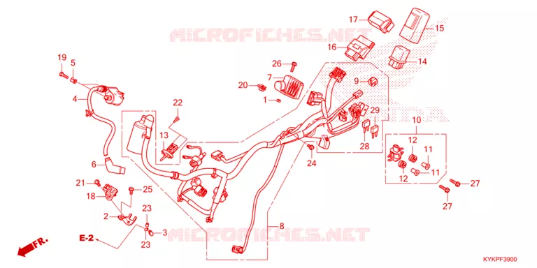 BEDRADINGSBUNDEL Honda MOTO 110 CRF 2024  CRF110FR