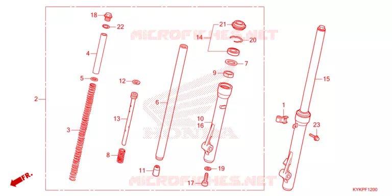 VOOR VORK Honda MOTO 110 CRF 2024  CRF110FR