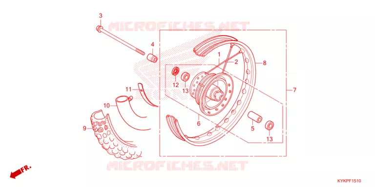 VOORWIEL Honda MOTO 110 CRF 2024  CRF110FR
