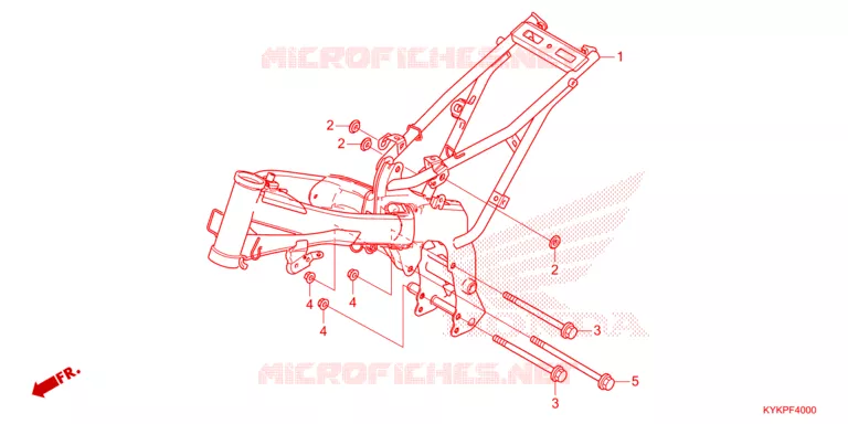 FRAME CHASSIS Honda MOTO 110 CRF 2024  CRF110FR