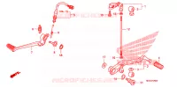 PEDAAL voor Honda VFR 1200 F 2012