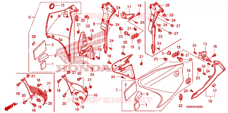 MIDDENKAP Honda MOTO 1200 VFR 2012  VFR1200FC