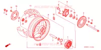 ACHTER WIEL voor Honda CBR 600 F 2001