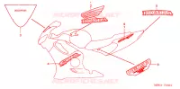 STICKERS voor Honda CBR 600 F 2001