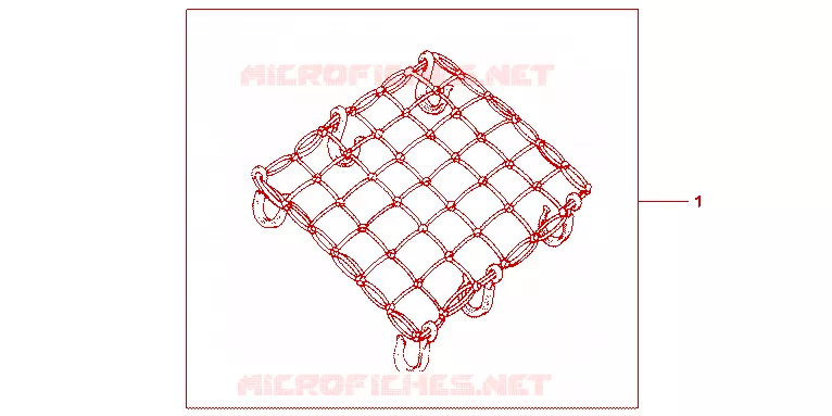 BAGAGE NET ZWART  Honda MOTO 600 CBR 2001  CBR600F1