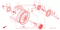 ACHTER WIEL voor Honda CBR 600 F 2001