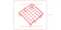 BAGAGE NET ZWART  voor Honda CBR 600 F 2001