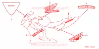STICKERS voor Honda CBR 600 F 2001