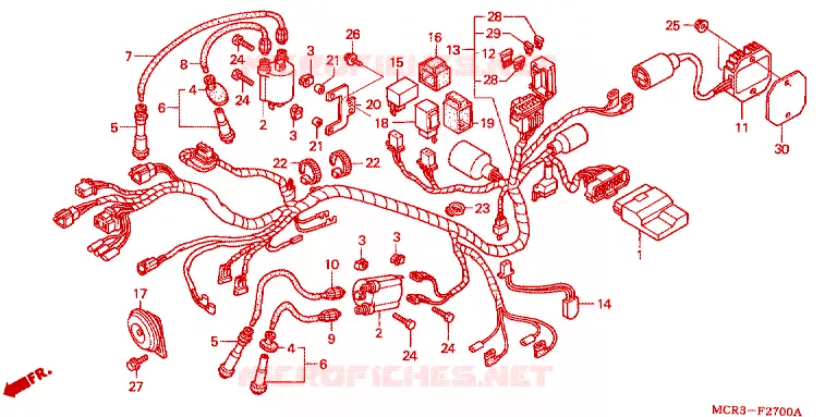 BEDRADINGSBUNDEL Honda MOTO 750 VT 2001  VT750DC1