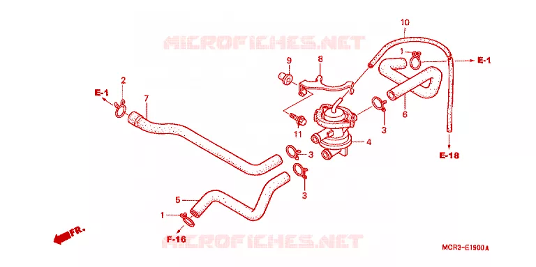 LUCHT INJECTIE BEDIENING KLEP Honda MOTO 750 VT 2001  VT750DC1