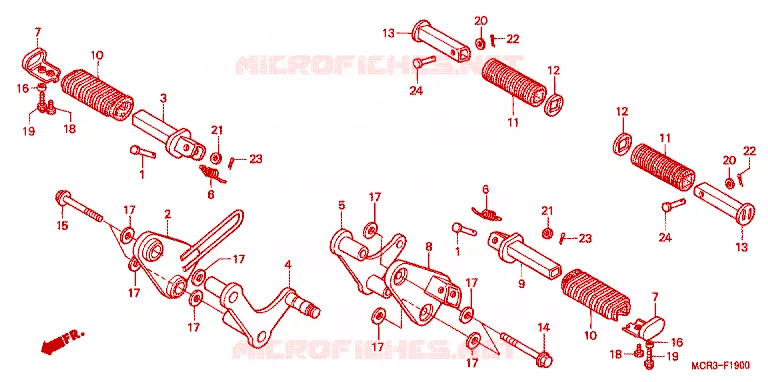 STEUN Honda MOTO 750 VT 2001  VT750DC1