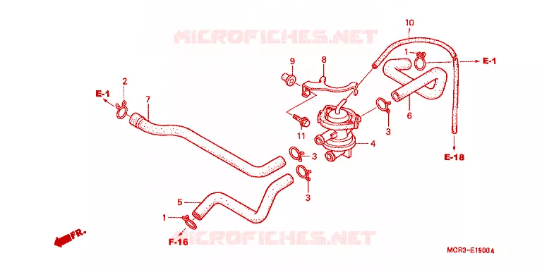 LUCHT INJECTIE BEDIENING KLEP Honda MOTO 750 VT 2001  VT750DC1