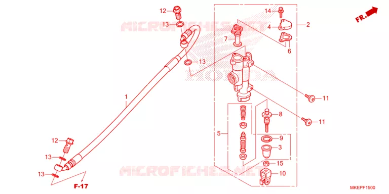 REMPOMP ACHTER Honda MOTO 450 CRF 2024  CRF450RXR