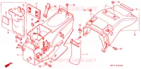 ACHTERSPATBORD  voor Honda AFRICA TWIN 750 2000