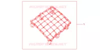 BAGAGE NET ZWART  voor Honda AFRICA TWIN 750 2000