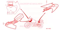 EMBLEEM/STREEP voor Honda AFRICA TWIN 750 2000
