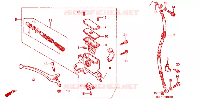 REMPOMP VOOR Honda SCOOTER 50 DIO 2000  SK50MY