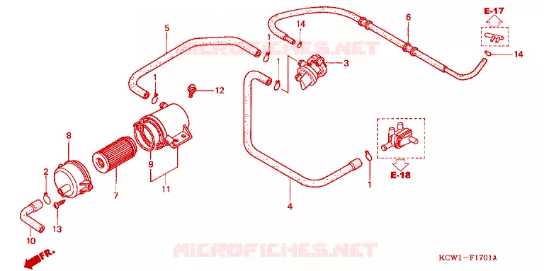 LUCHT INJECTIE BEDIENING KLEP Honda SCOOTER 125 SPACY 2002  CHA1251