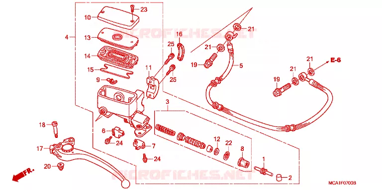 POMP Honda MOTO 1800 GOLD-WING 2003  GL1800A3