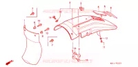 ACHTERSPATBORD  voor Honda XR 250 R 1992