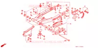 ZWAAI ARM/AANDRIJFKETTING voor Honda XR 250 R 1992