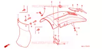 ACHTERSPATBORD  voor Honda XR 250 R 1989