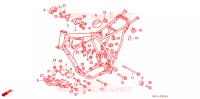 FRAME CHASSIS voor Honda XR 250 R 1989