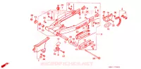 ZWAAI ARM/AANDRIJFKETTING voor Honda XR 250 R 1989