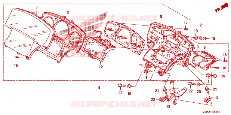 COMBINATIEMETER Honda MOTO 1800 GOLD-WING 2007  GL18007