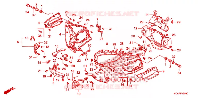 BOVENKUIP Honda MOTO 1800 GOLD-WING 2007  GL18007