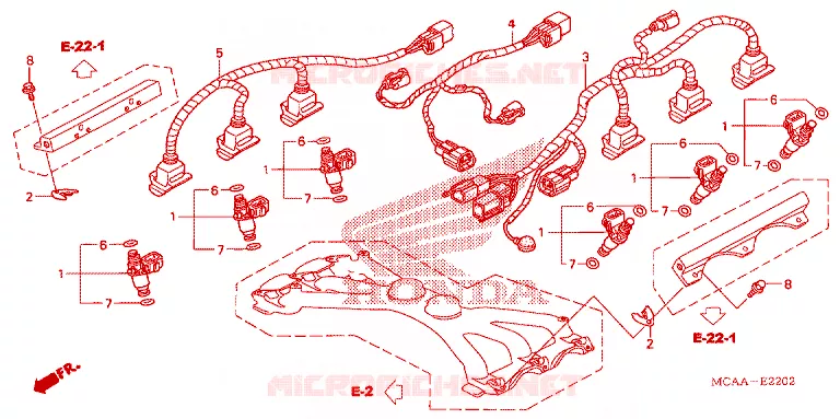 INJECTOR Honda MOTO 1800 GOLD-WING 2007  GL18007