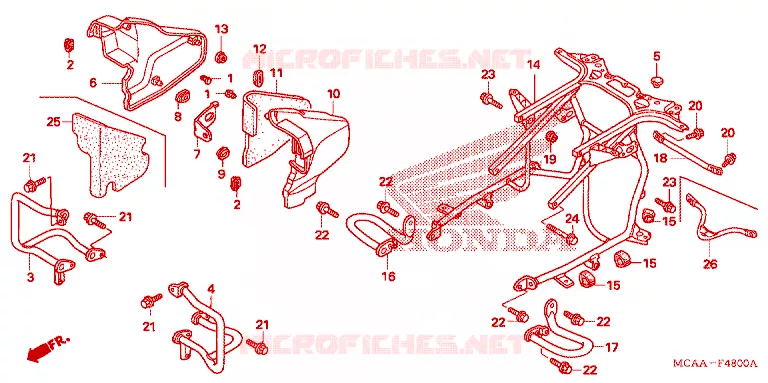 MOTOR BESCHERMING Honda MOTO 1800 GOLD-WING 2007  GL18007