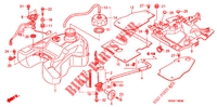 BENZINE TANK voor Honda FOURTRAX 500 FOREMAN 4X4 Electric Shift, Power Steering 2007