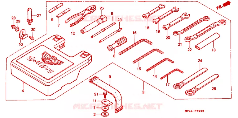GEREEDSCHAP Honda MOTO 1500 GOLD-WING 1993  GL1500AP