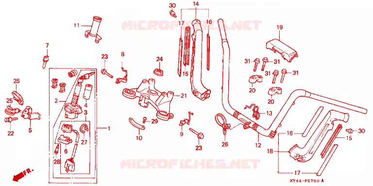 STUUR Honda MOTO 1500 GOLD-WING 1993  GL1500AP