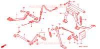 PEDAAL voor Honda GL 1500 GOLD WING 1989