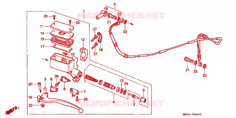 POMP Honda MOTO 1500 GOLD-WING 1990  GL1500L