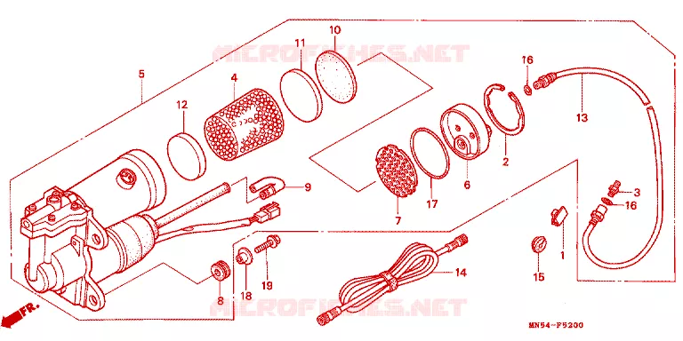 LUCHTPOMP Honda MOTO 1500 GOLD-WING 1990  GL1500L