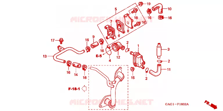 REGELKLEP LUCHTINJECTIE Honda SCOOTER 50 GYRO 2004  TC504_W