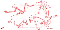 PEDAAL voor Honda GL 1500 GOLD WING 1989