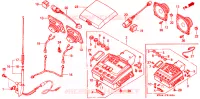 RADIO voor Honda GL 1500 GOLD WING ASPENCADE 1992