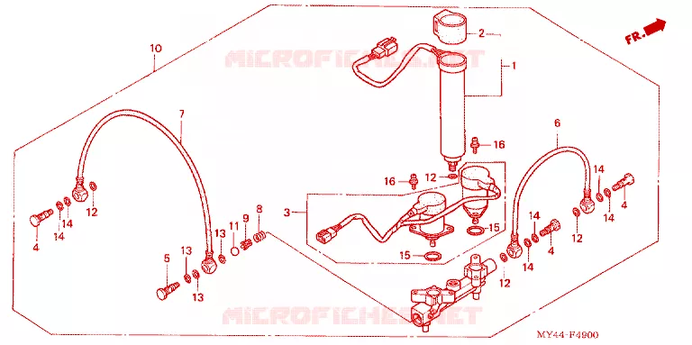 LUCHTDISTRIBUTEUR Honda MOTO 1500 GOLD-WING 1993  GL1500AP